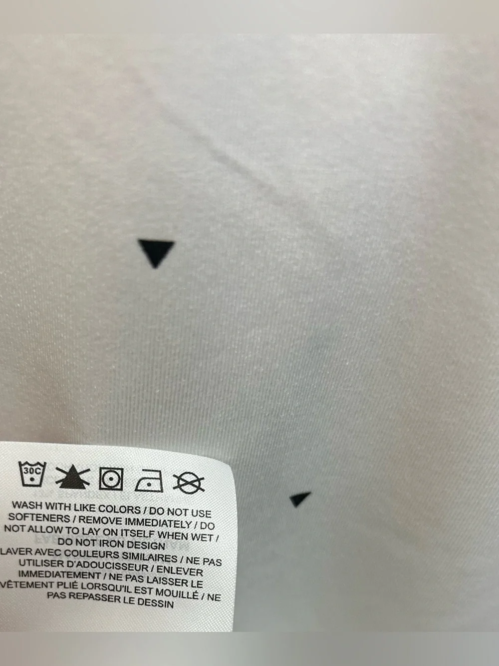 Nike Dri-Fit White Polo with Small Black Print and Contrast Collar